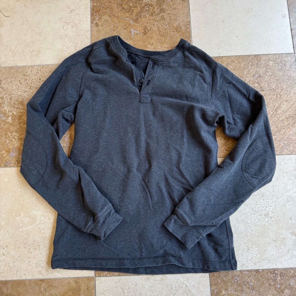 Lululemon Charcoal Long Sleeve Henley